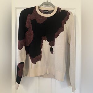 Just Cavalli Black, Cream, and Brown Sweater